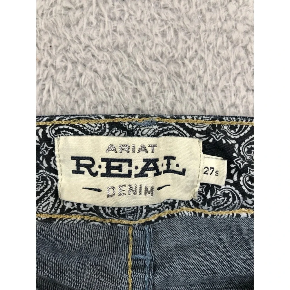 Ariat Jeans Womens 27S (27x27) Blue Bootcut Real Alexandra Denim